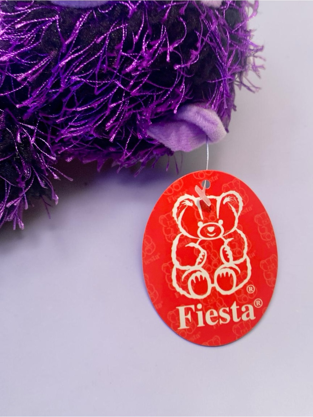 Fiesta Purple Fuzzy Monkey Plush Toy - Picture 4 of 4
